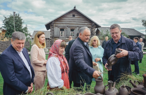 Визит Губернатора Омской обалсти Буркова А.Л. и президента Молдовы Додона И.Н.05.08.2018 г.