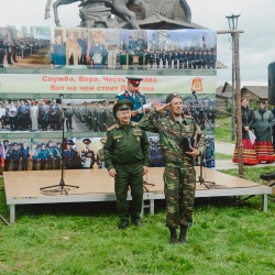 Областной казачий военно-полевой сбор. Большеречье