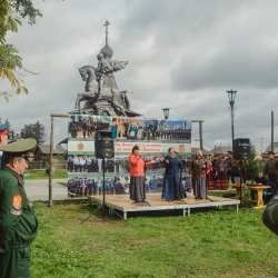 Областной казачий военно-полевой сбор. Большеречье