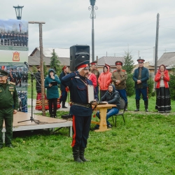 Областной казачий военно-полевой сбор. Большеречье