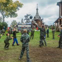 Областной казачий военно-полевой сбор. Большеречье