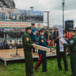 Областной казачий военно-полевой сбор. Большеречье