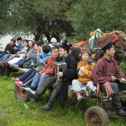 Едем полями широкима,...