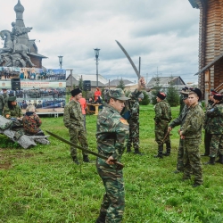 Областной казачий военно-полевой сбор. Большеречье