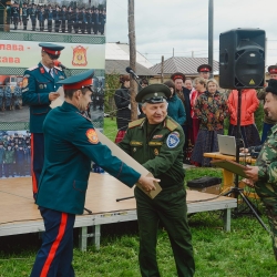 Областной казачий военно-полевой сбор. Большеречье