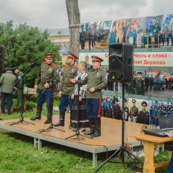 Областной казачий военно-полевой сбор. Большеречье