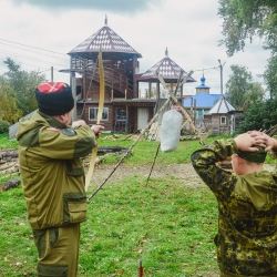 Областной казачий военно-полевой сбор. Большеречье