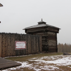 подлинная башня Братского острога, 1682 г., АЭМ «Ангарская деревня».