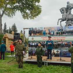 Областной казачий военно-полевой сбор. Большеречье