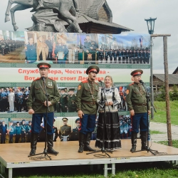 Областной казачий военно-полевой сбор. Большеречье