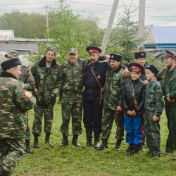 Областной казачий военно-полевой сбор. Большеречье