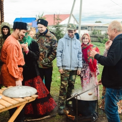 Телевизионный проект "Экспедиция Байкал" в гостях у Старины Сибирской