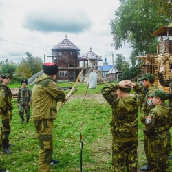 Областной казачий военно-полевой сбор. Большеречье