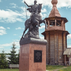 Памятник Святому Георгию Победоносцу. Большеречье.