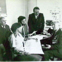 Литературный кружок в редакции газеты Иртышская правда, 1980 г.